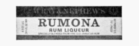 WRAY & NEPHEW'S RUMONA RUM LIQUEUR Logo (IGE, 07.11.1986)