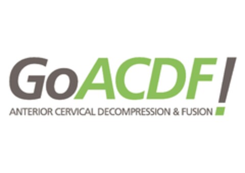 GoACDF! ANTERIOR CERVICAL DECOMPRESSION & FUSION Logo (IGE, 01.08.2017)