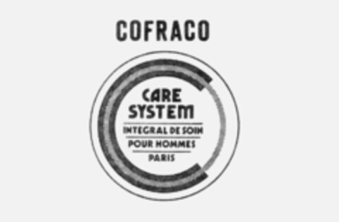 COFRACO CARE SYSTEM INTEGRAL DE SOIN POUR HOMMES PARIS Logo (IGE, 07/31/1986)