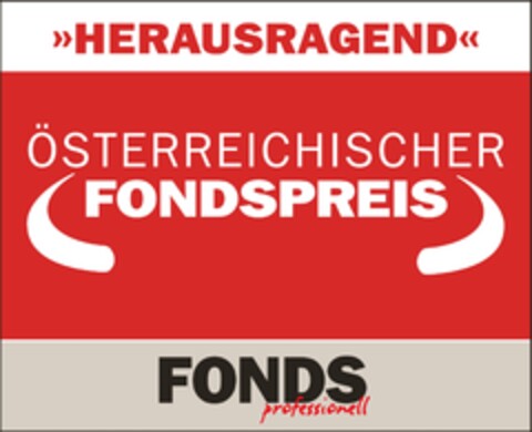 "HERAUSRAGEND" ÖSTERREICHISCHER FONDSPREIS FONDS professionell Logo (IGE, 26.08.2021)