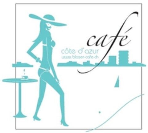café côte d'azur www.blaser-cafe.ch Logo (IGE, 03/06/2006)