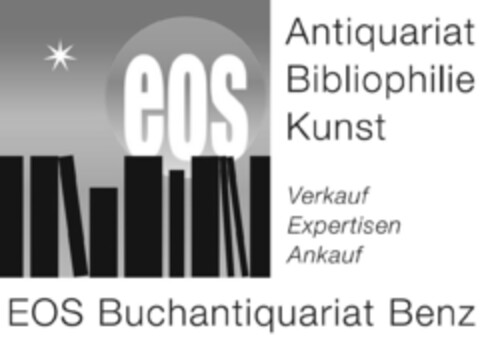 eos Antiquariat Bibliophilie Kunst Verkauf Expertisen Ankauf EOS Buchantiquariat Benz Logo (IGE, 06.02.2020)