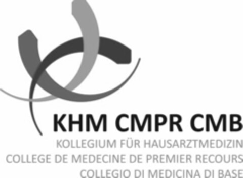 KHM CMPR CMB KOLLEGIUM FÜR HAUSARTZTMEDIZIN COLLEGE DE MEDECINE DE PREMIER RECOURS COLLEGIO DI MEDICINA DI BASE Logo (IGE, 09/03/2019)