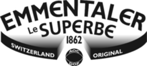 EMMENTALER Le SUPERBE 1862 SWITZERLAND AOC DOP ORIGINAL Logo (IGE, 22.03.2012)