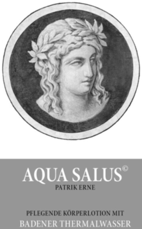 AQUA SALUS PATRIK ERNE PFLEGENDE KÖRPERLOTION MIT BADENER THERMALWASSER Logo (IGE, 11/22/2010)