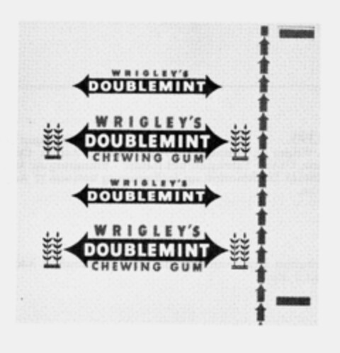 WRIGLEY'S DOUBLEMINT Logo (IGE, 12.08.1982)