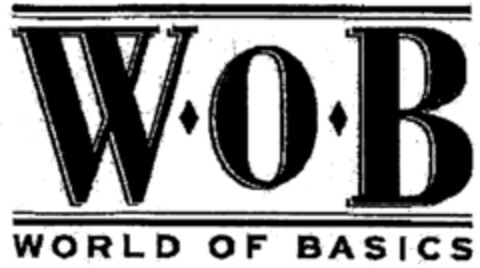 WOB WORLD OF BASICS Logo (IGE, 03.01.2003)