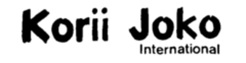 Korii Joko International Logo (IGE, 16.01.1990)