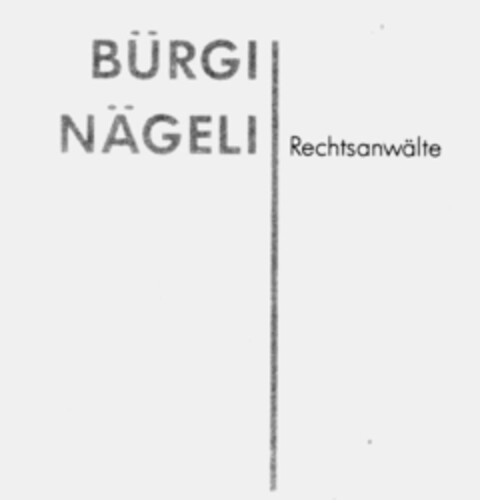 BÜRGI NÄGELI Rechtsanwälte Logo (IGE, 15.11.1995)