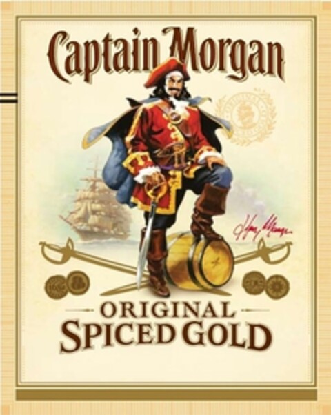 Captain Morgan ORIGINAL SPICED GOLD Logo (IGE, 18.05.2010)