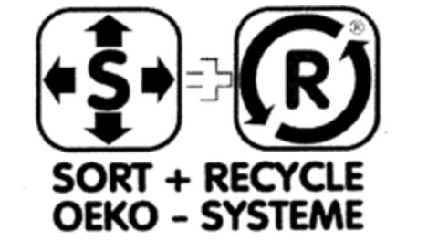 S+R SORT + RECYCLE OEKO - SYSTEME Logo (IGE, 10.02.1992)