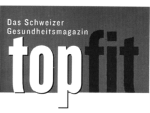 Das Schweizer Gesundheitsmagazin topfit Logo (IGE, 12.09.2001)