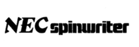 NEC spinwriter Logo (IGE, 15.02.1980)