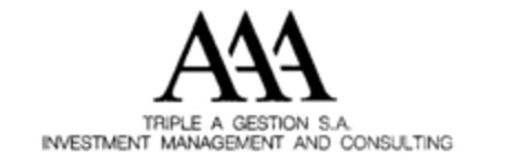 AAA TRIPLE A GESTION S.A. INVESTMENT MANAGEMENT AND CONSULTING Logo (IGE, 16.04.1993)