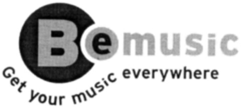 Bemusic Get your music everywhere Logo (IGE, 03.12.2001)