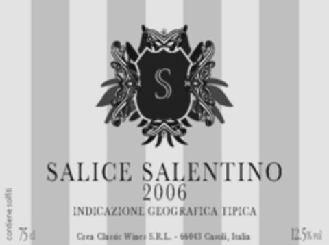 S SALICE SALENTINO 2006 INDICAZIONE GEOGRAFICA TIPICA Logo (IGE, 03.01.2008)