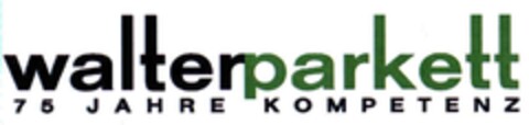 walterparkett 75 JAHRE KOMPETENZ Logo (IGE, 07/14/2003)