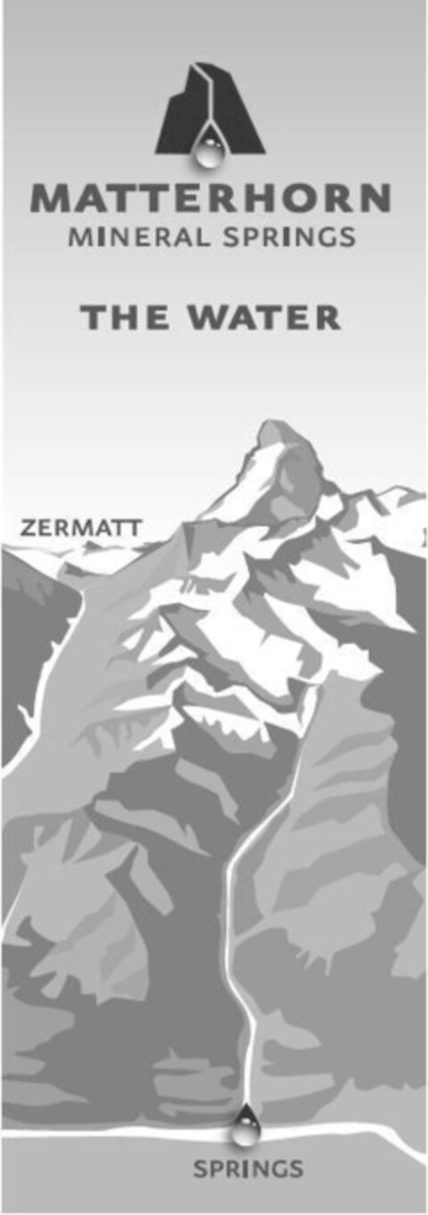 MATTERHORN MINERAL SPRINGS THE WATER ZERMATT SPRINGS Logo (IGE, 28.09.2010)