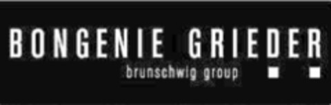 BONGENIE GRIEDER brunschwig group Logo (IGE, 12/27/2007)