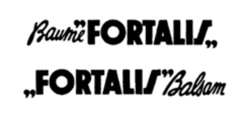 Baume <FORTALIS> <FORTALIS> Balsam Logo (IGE, 11.06.1982)