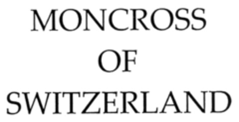 MONCROSS OF SWITZERLAND Logo (IGE, 12.12.2007)