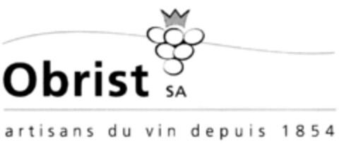 Obrist SA artisans du vin depuis 1854 Logo (IGE, 03.02.2004)