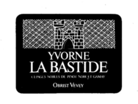 YVORNE LA BASTIDE CÉPAGES NOBLES DE PINOT NOIR ET GAMAY Logo (IGE, 22.08.1980)