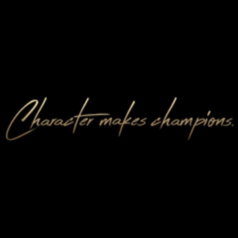 Character makes champions. Logo (IGE, 23.11.2018)