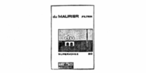 du MAURIER FILTER du m SUPERKINGS 20 Logo (IGE, 08/21/1986)