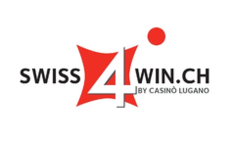 SWISS4WIN.CH BY CASINÒ LUGANO Logo (IGE, 11/28/2019)