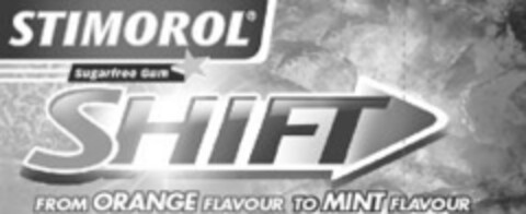 STIMOROL Sugarfree Gum SHIFT FROM ORANGE FLAVOUR TO MINT FLAVOUR Logo (IGE, 17.11.2009)