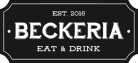 EST. 2016 BECKERIA EAT & DRINK Logo (IGE, 04.04.2018)