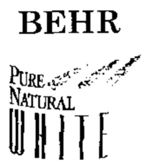 BEHR PURE NATURAL WHITE Logo (IGE, 05.07.2004)