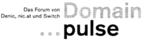 Das Forum von Denic, nic.at und Switch Domain pulse Logo (IGE, 11/20/2003)
