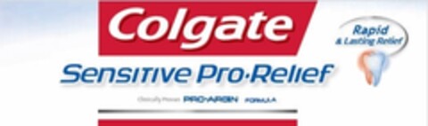 Colgate Sensitive Pro-Relief Rapid & Lasting Relief Logo (IGE, 08/19/2009)