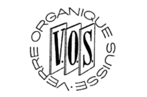 V.O.S. VERRE ORGANIQUE SUISSE Logo (IGE, 01/07/1987)