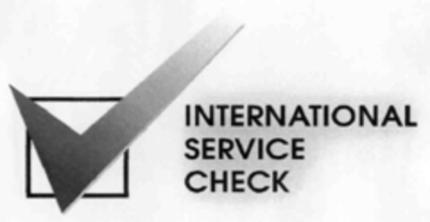 INTERNATIONAL SERVICE CHECK Logo (IGE, 08/09/1999)