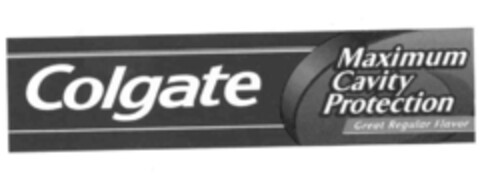 Colgate Maximum Cavity Protection Great Regular Flavor Logo (IGE, 29.10.1999)