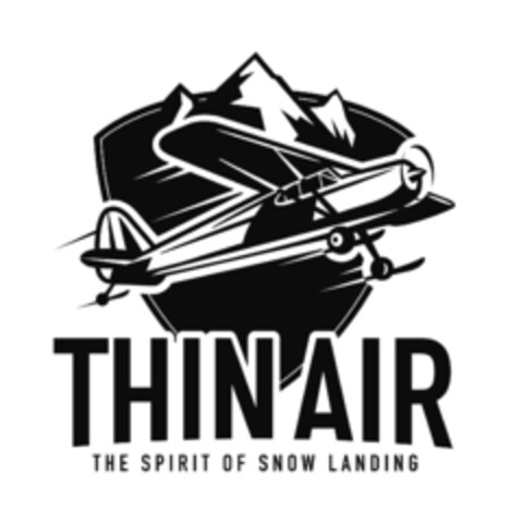 THIN AIR THE SPIRIT OF SNOW LANDING Logo (IGE, 12/16/2019)