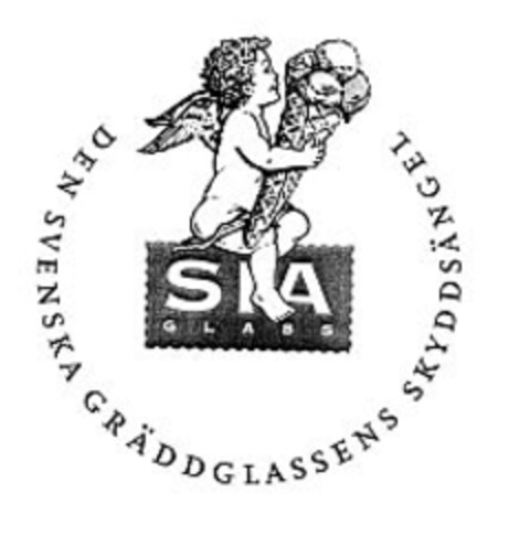 SIA GLASS DEN SVENSKA GRÄDDGLASSENS SKYDDSÄNGEL Logo (IGE, 12.02.2009)