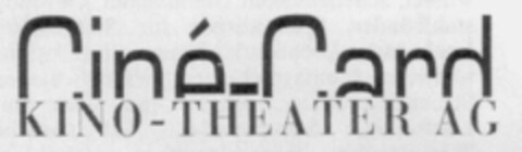 Ciné-Card KINO-THEATER AG Logo (IGE, 29.04.1996)