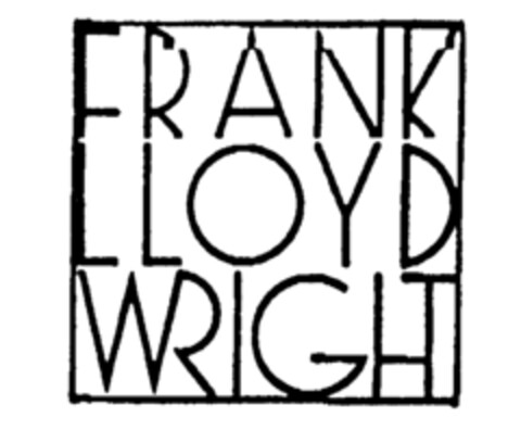 FRANK LLOYD WRIGHT Logo (IGE, 06/23/1987)