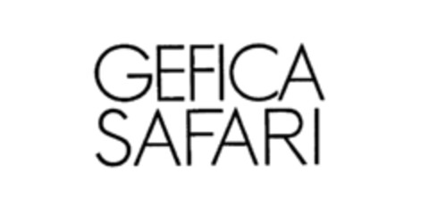 GEFICA SAFARI Logo (IGE, 10.01.1984)