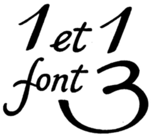 1 et 1 font 3 Logo (IGE, 19.02.2004)