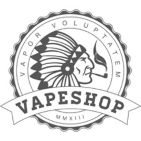 VAPOR VOLUPTATEM VAPESHOP MMXIII Logo (IGE, 19.03.2015)