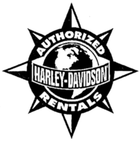 AUTHORIZED HARLEY DAVIDSON RENTALS Logo (IGE, 18.08.2000)
