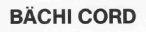 BäCHI CORD Logo (IGE, 03.09.1991)