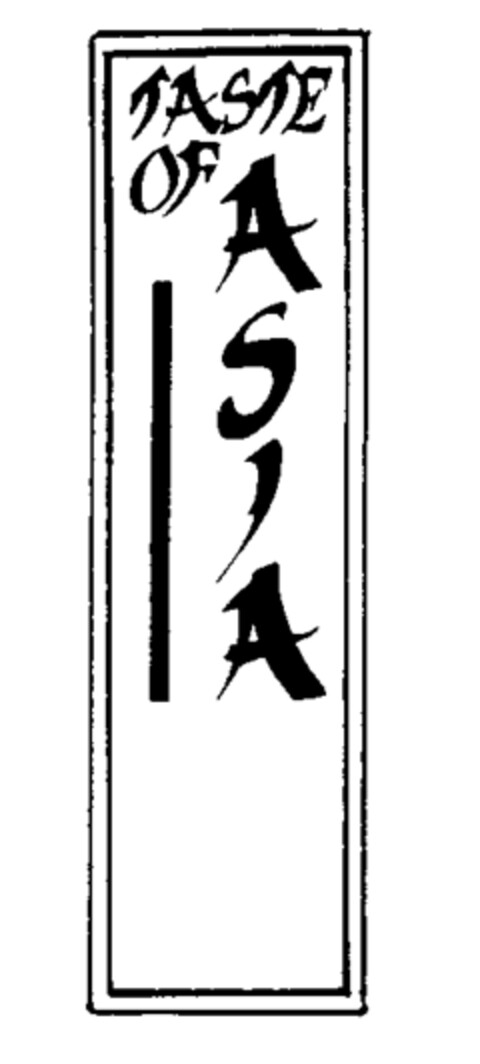 TASTE OF ASIA Logo (IGE, 05.07.1993)
