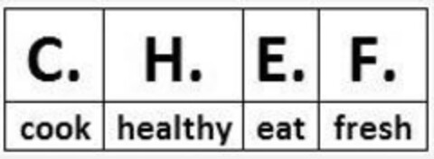 C.H.E.F. COOK HEALTHY EAT FRESH Logo (IGE, 10/28/2010)