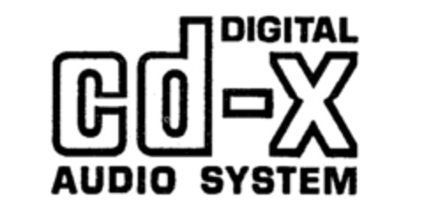 DIGITAL cd-x AUDIO SYSTEM Logo (IGE, 10.02.1992)